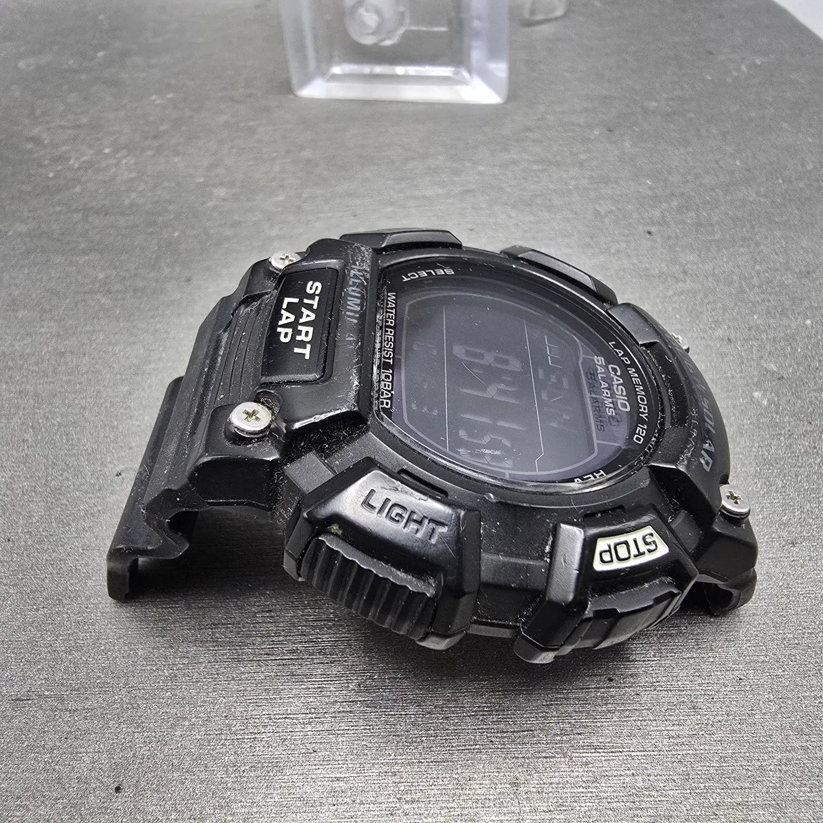 Casio STL-S110H Watch Men 53mm Black Alarm Chronograph Digital Solar Works5