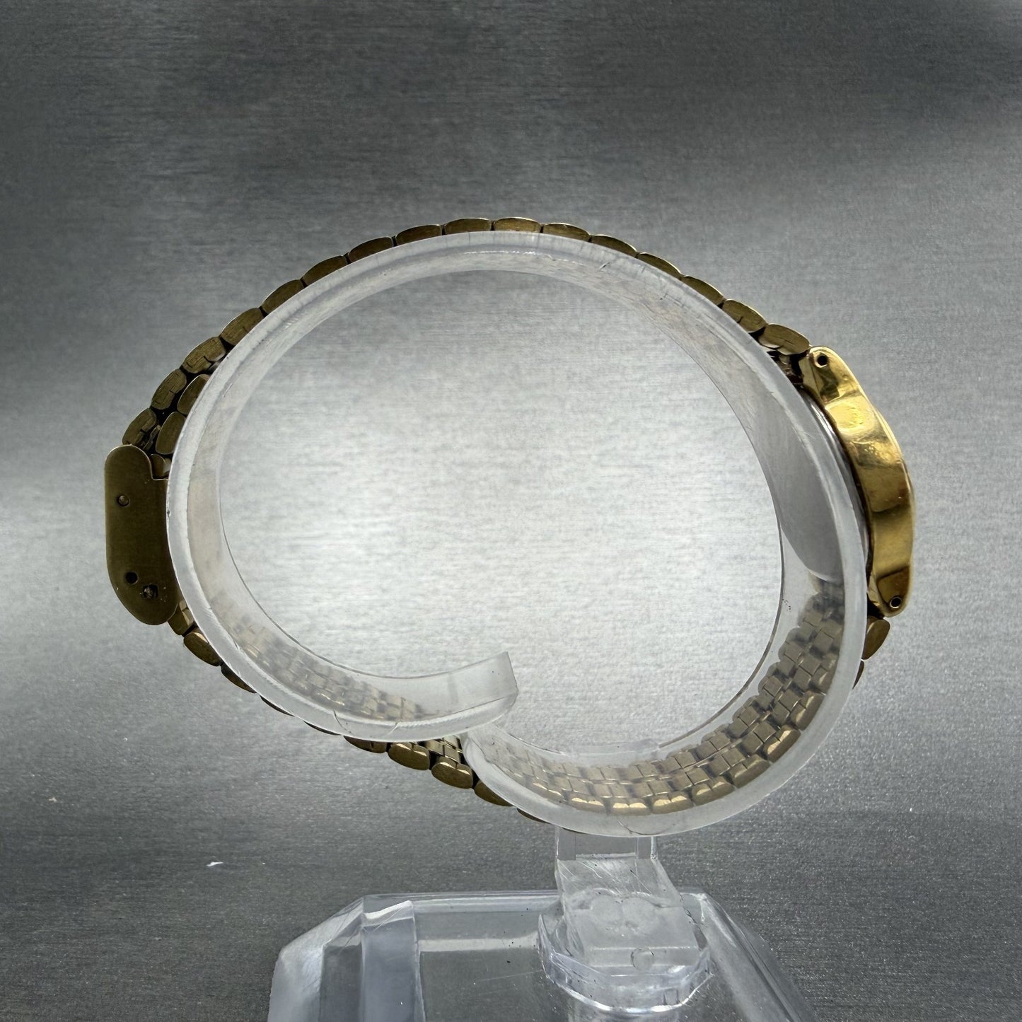 Seiko SX Watch Women 19mm Champagne Dial Gold Tone Round V401-0281 New Battery8