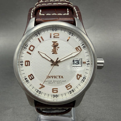 Invicta I Force Watch Men 44mm White Dial Steel Date Round 12552 New Battery0