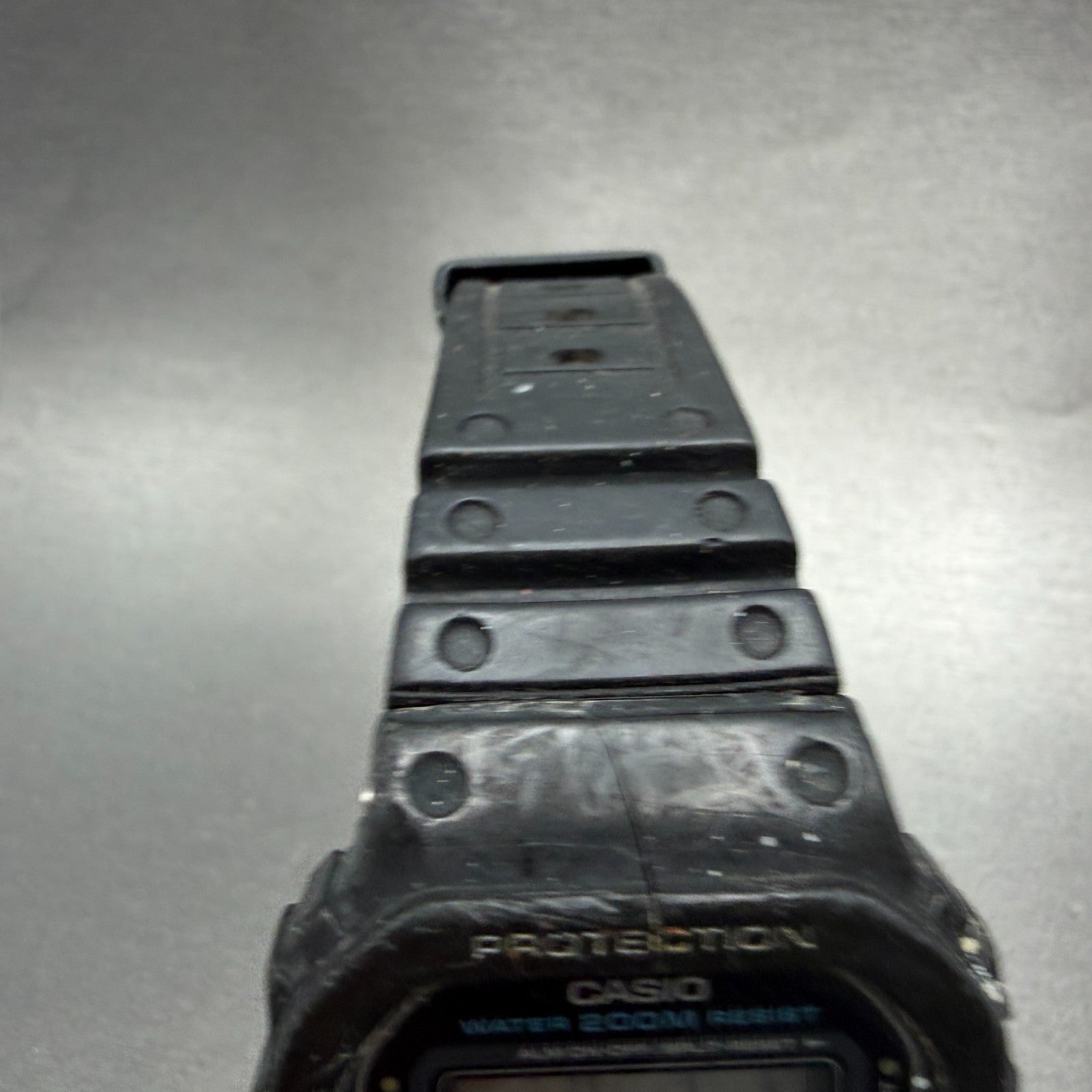 Casio DW-5600 Watch Men 37mm Black Digital Alarm Chrono 901 New Battery VTG AB4