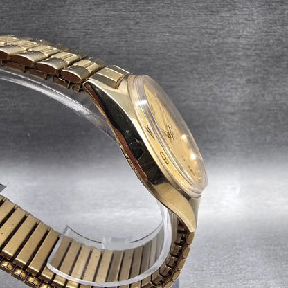 Citizen CQ Mens Watch 36mm Gold Dial Gold Tone Daydate 1100-S63812 New Battery3