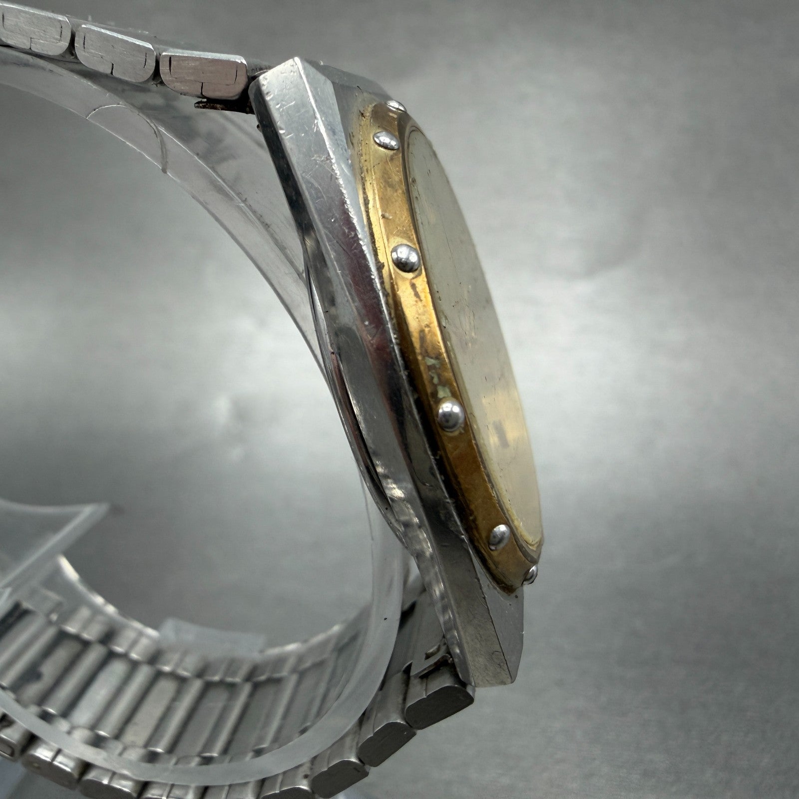 Rado Watch Men 33mm Champagne Dial Two Tone Daydate Round 114.3241.2 New Battery3