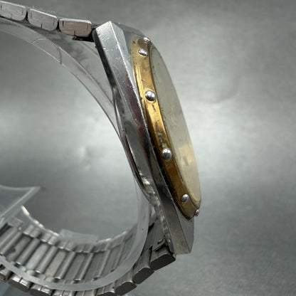 Rado Watch Men 33mm Champagne Dial Two Tone Daydate Round 114.3241.2 New Battery3