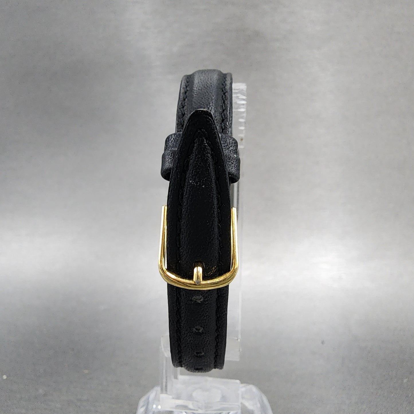 Seiko Pulsar Tank Watch Women 17mm Black Dial Black Tone V8106540 New Battery7