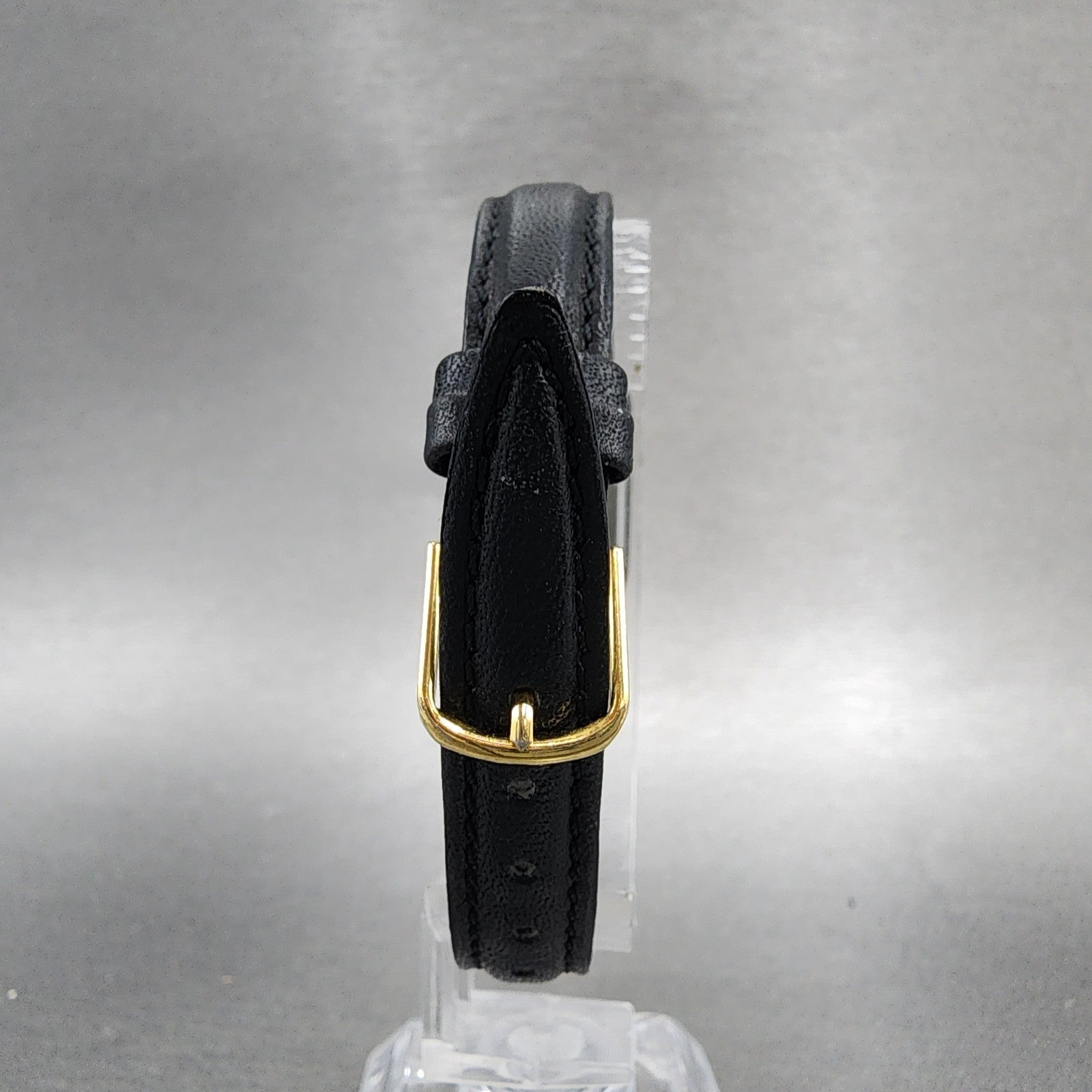Seiko Pulsar Tank Watch Women 17mm Black Dial Black Tone V8106540 New Battery7