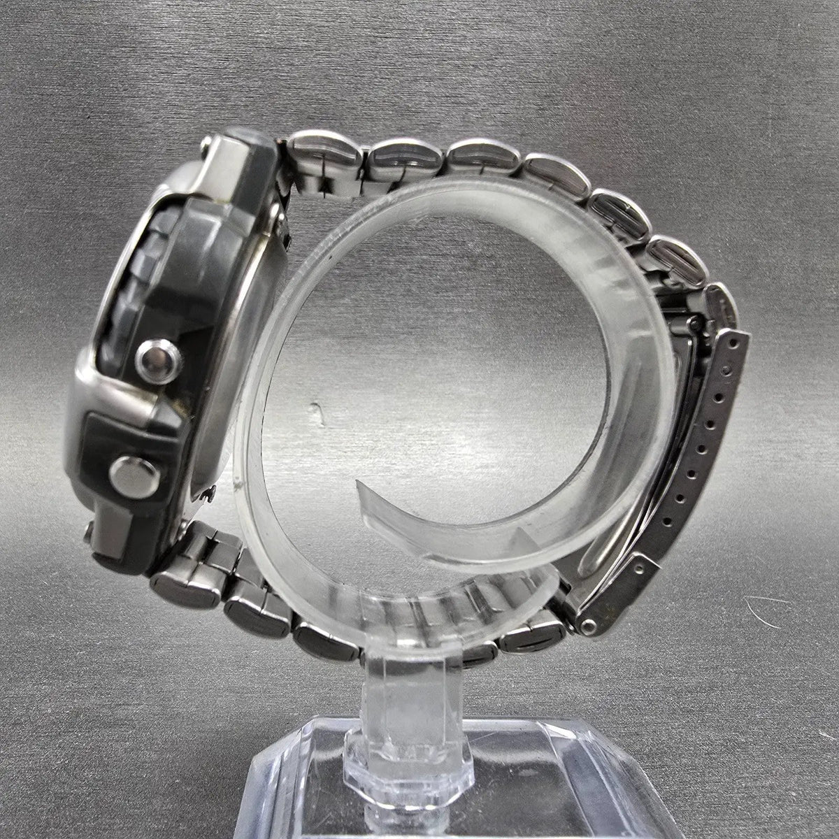 Casio Duro 200 Watch Men 43mm Gray Silver Analog Digital DRO-207 New Battery JDM6