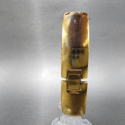Seiko Tank Watch Women 15mm White Dial Gold Tone Rectangle 1F205K19 PARTS8