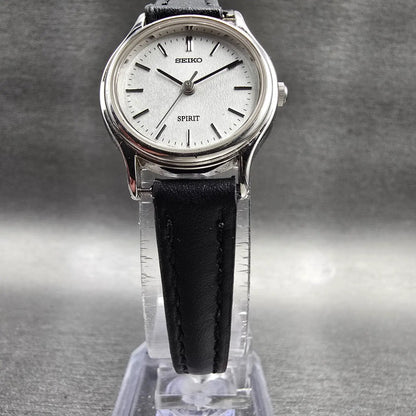 Seiko Watch Women 23mm Silver Dial Silver Tone Round 4N21-0450 New Battery5