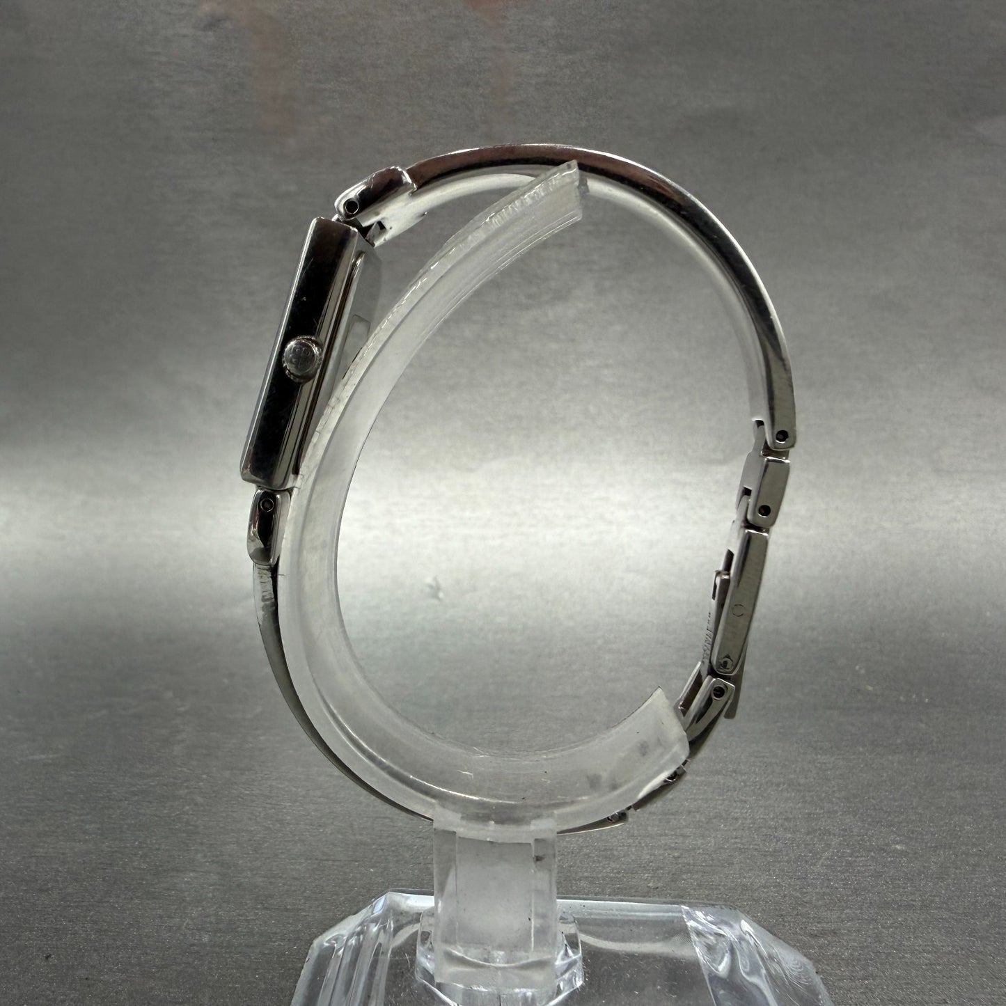 Givenchy Tank Watch Women 17mm MOP Dial Silver Tone Rectangle New Battery6