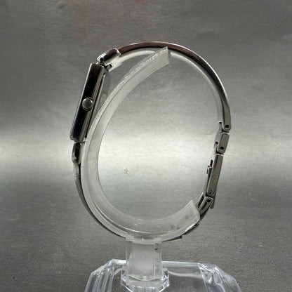 Givenchy Tank Watch Women 17mm MOP Dial Silver Tone Rectangle New Battery6