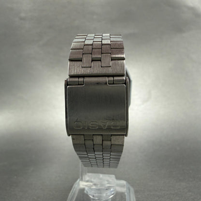 Casio 155-B817 Watch Men 34mm Digital Silver Tone Daydate Octagon PARTS8