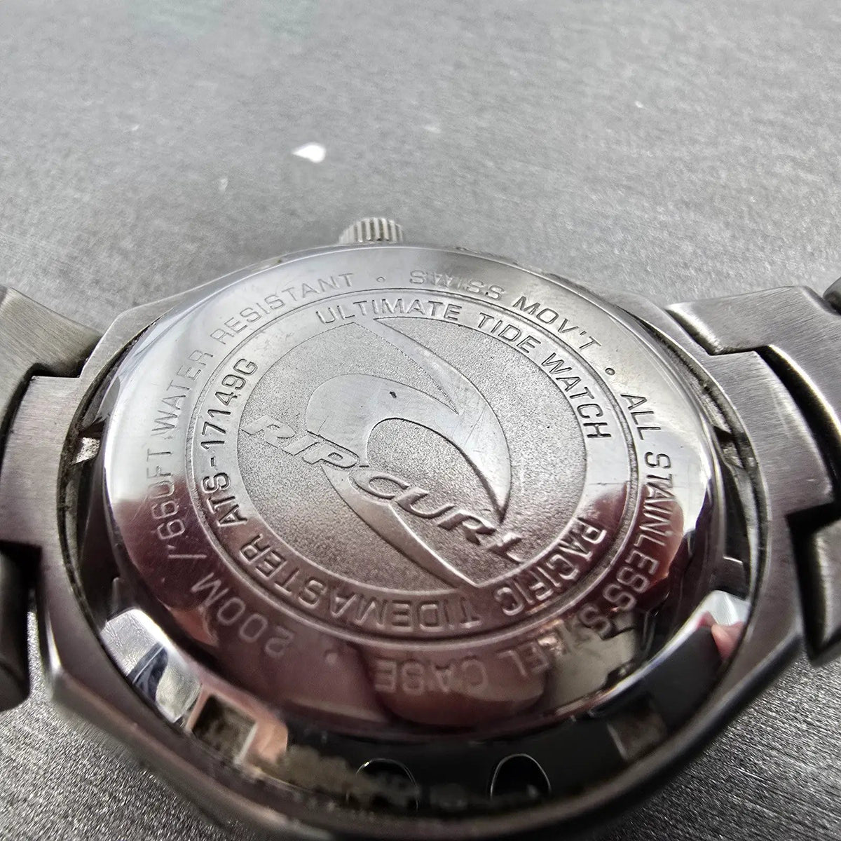 Ripcurl Pacific Tidemaster Watch Women 36mm MOP Dial Silver Moon Phase READ!!!!!10
