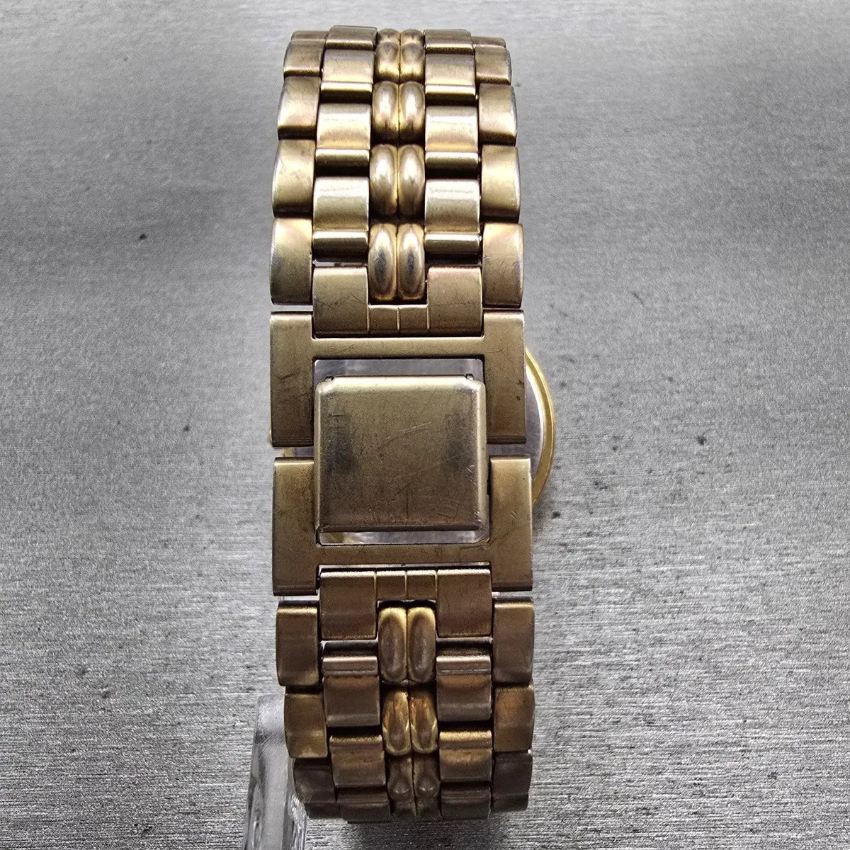 Seiko SX Watch Men 33mm Black Dial Gold Tone Round V701-1K00 New Battery Vintage7