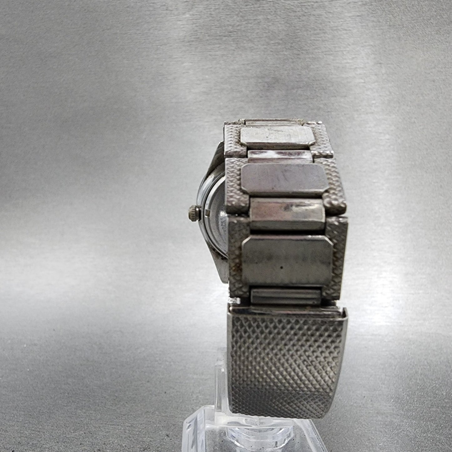 Orient AAA Deluxe Crystal Watch Men 36mm White Dial Silver Daydate READ!!!! Runs7