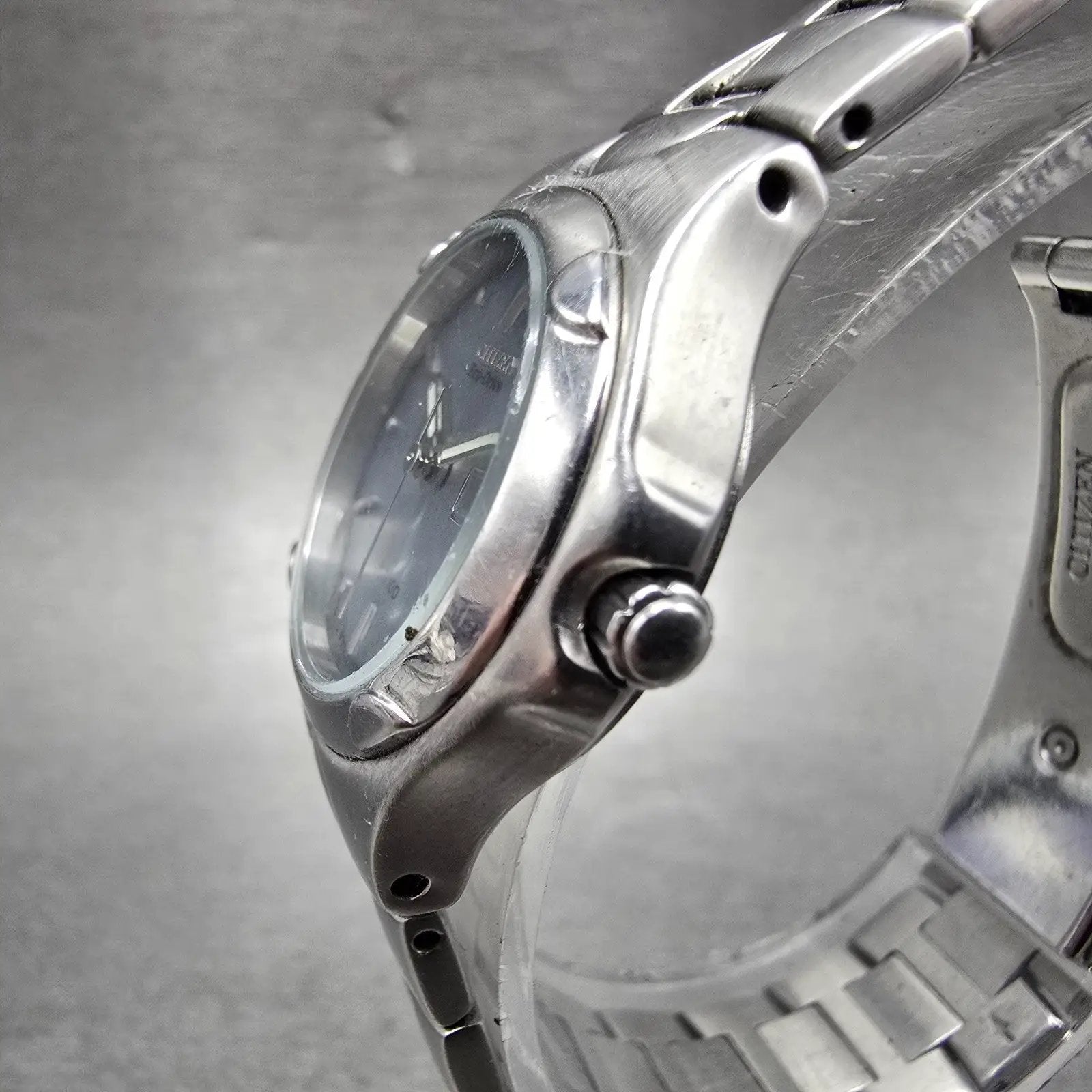 Citizen Eco-Drive Watch Women 25mm Silver Dial Steel Daydate E001-K17560 Runs2