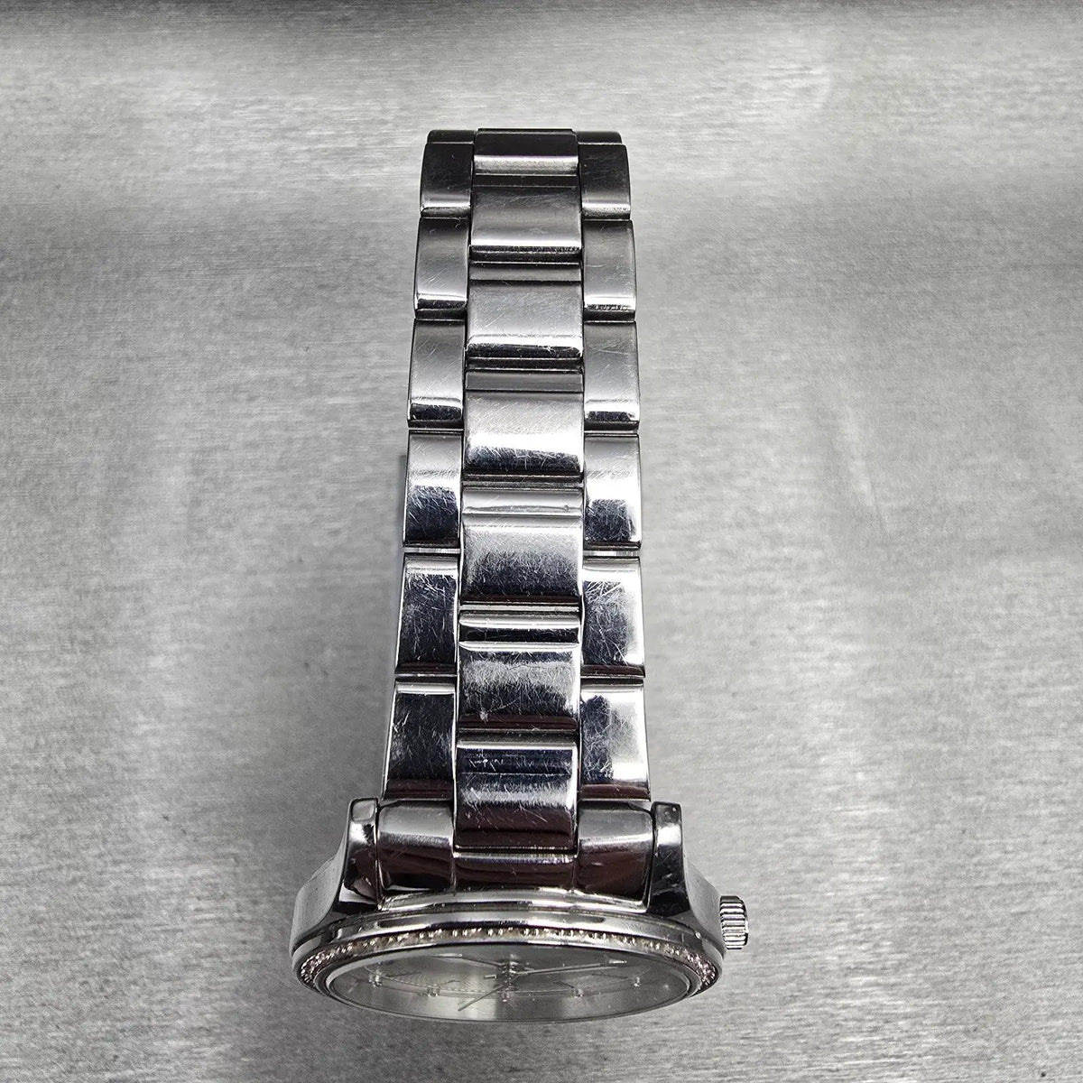 Citizen Watch Men 34mm Silver Dial Silver Tone Date Gemmed 1112-S088275 New Batt4