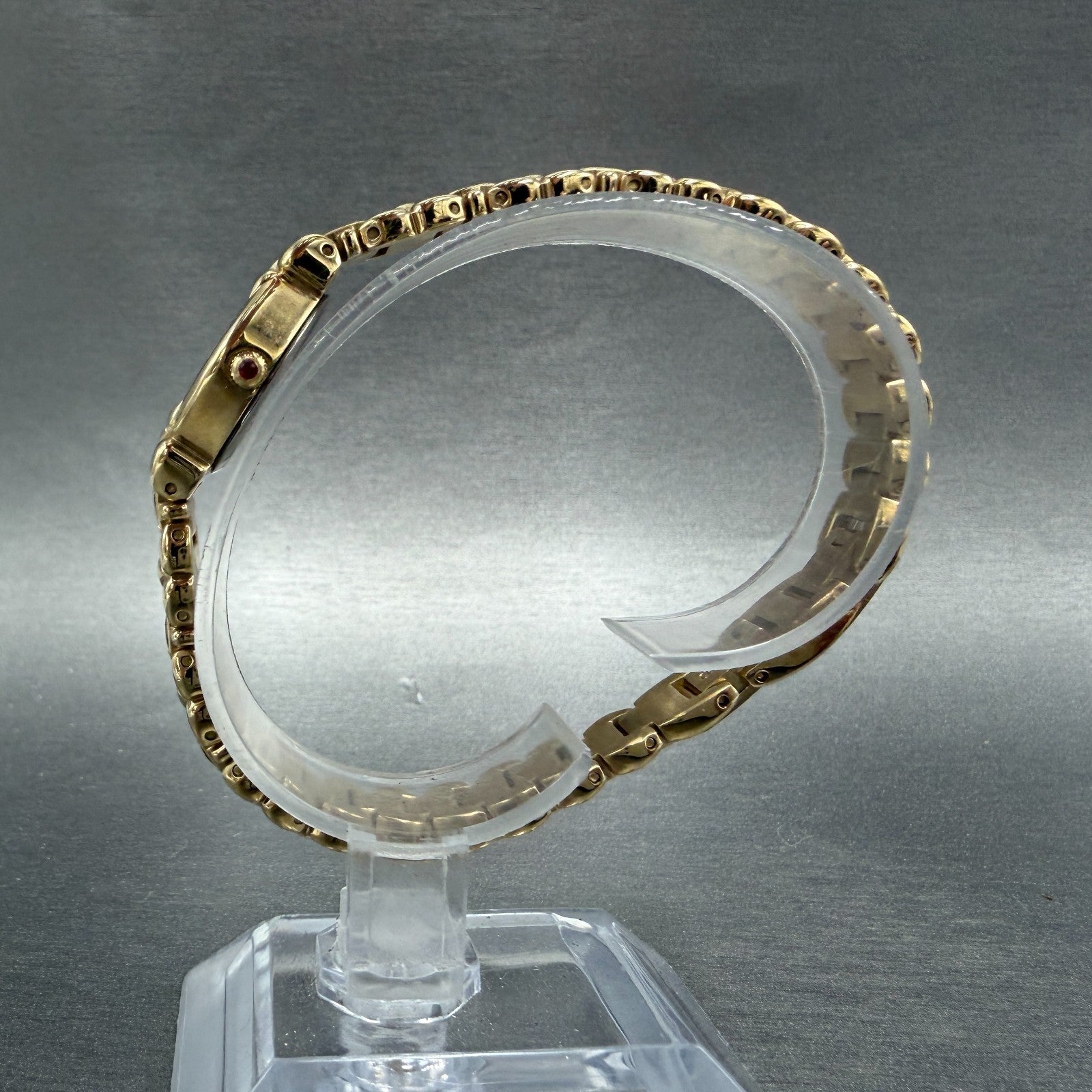 Elgin Watch Women 17mm MOP Dial Gold Tone Oval EG074 New Battery Bracelet6