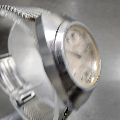 Citizen Cosmostar Watch Women 24mm Silver Dial Silver Tone Date Manual Runs