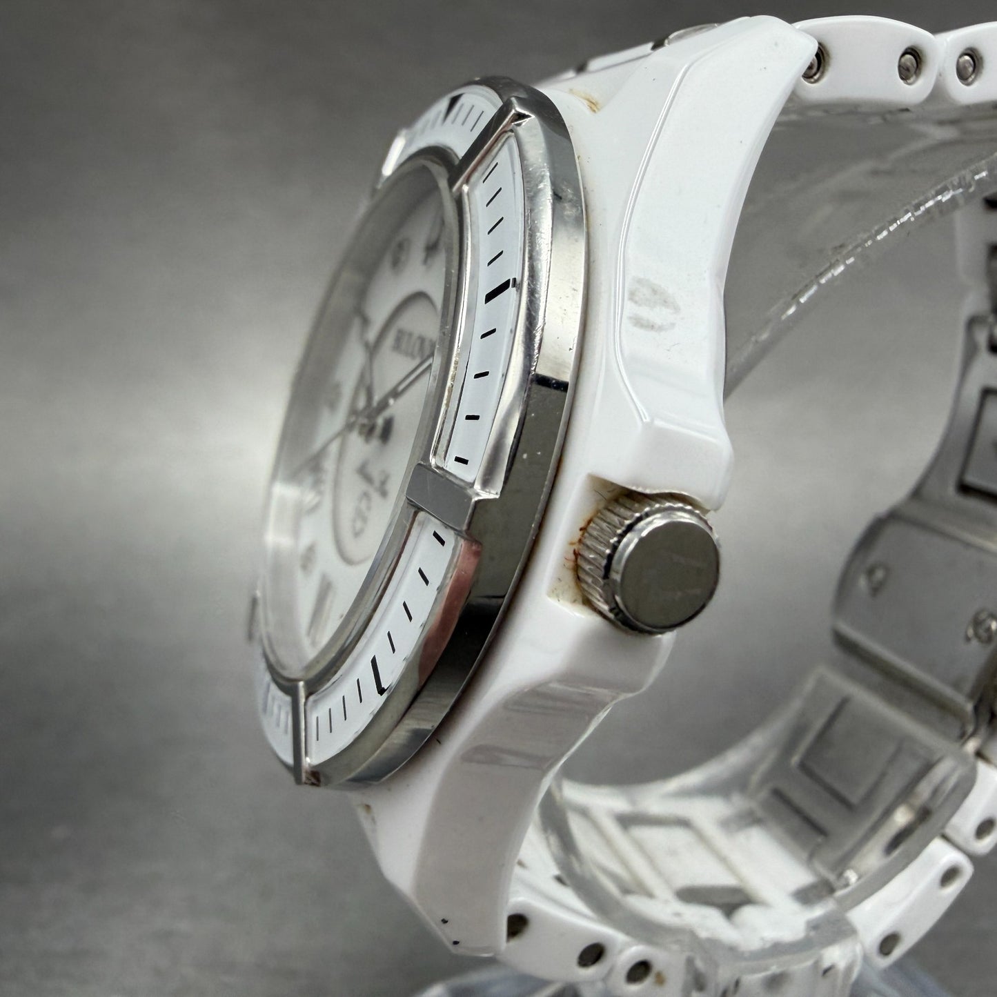 Bulova Marine Star Watch Women 37mm MOP Dial White Tone Date 98P172 New Battery2