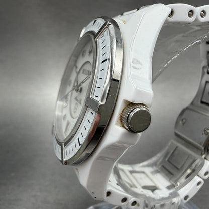 Bulova Marine Star Watch Women 37mm MOP Dial White Tone Date 98P172 New Battery2