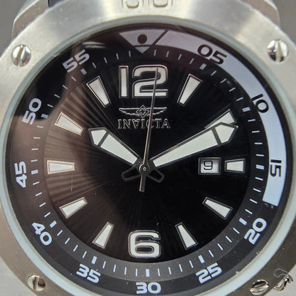 Invicta I-Force Dive Watch Men 51mm Black Dial Silver Date 12963 READ!! New Batt1