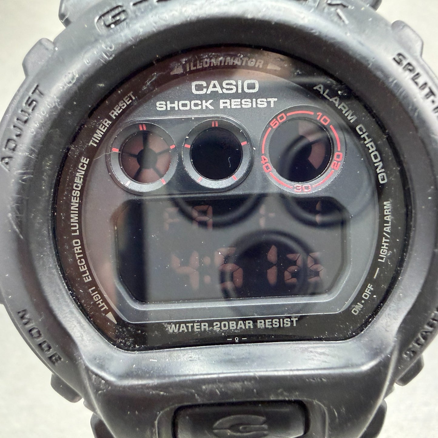 Casio G-Shock DW-6900MS Watch Men 51mm Digital LCD Black Tone Alarm Chrono Works1