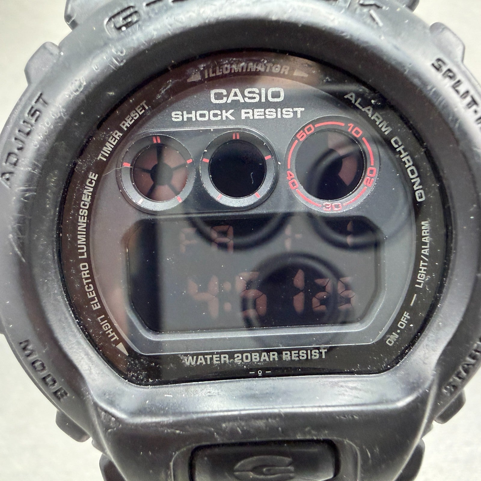 Casio G-Shock DW-6900MS Watch Men 51mm Digital LCD Black Tone Alarm Chrono Works1