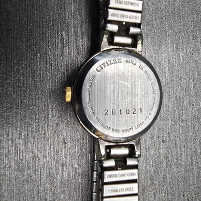 Citizen Watch Women 20mm Black Dial Two Tone Round 5920-S006007 New Battery10