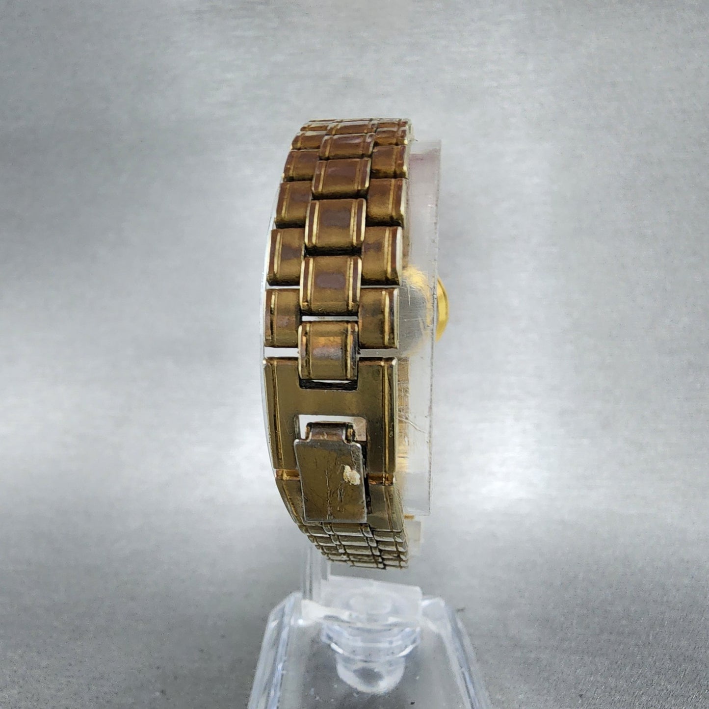 Seiko Watch Women 22mm Black Dial Gold Tone Round 1N010B10 New Battery VTG7