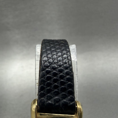 Seiko Tank Watch Women 17mm White Dial Gold Tone 14008069 New Battery VTG3