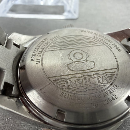 Invicta Grand Diver Watch Women 38mm Silver Dial Steel Gem Set Date Automatic9