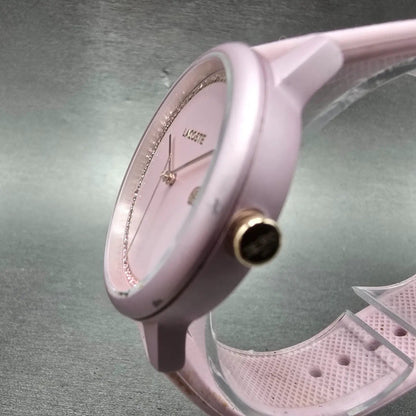 Lacoste 12.12 Go Watch Women 36mm Pink Dial Pink Tone Round New battery2