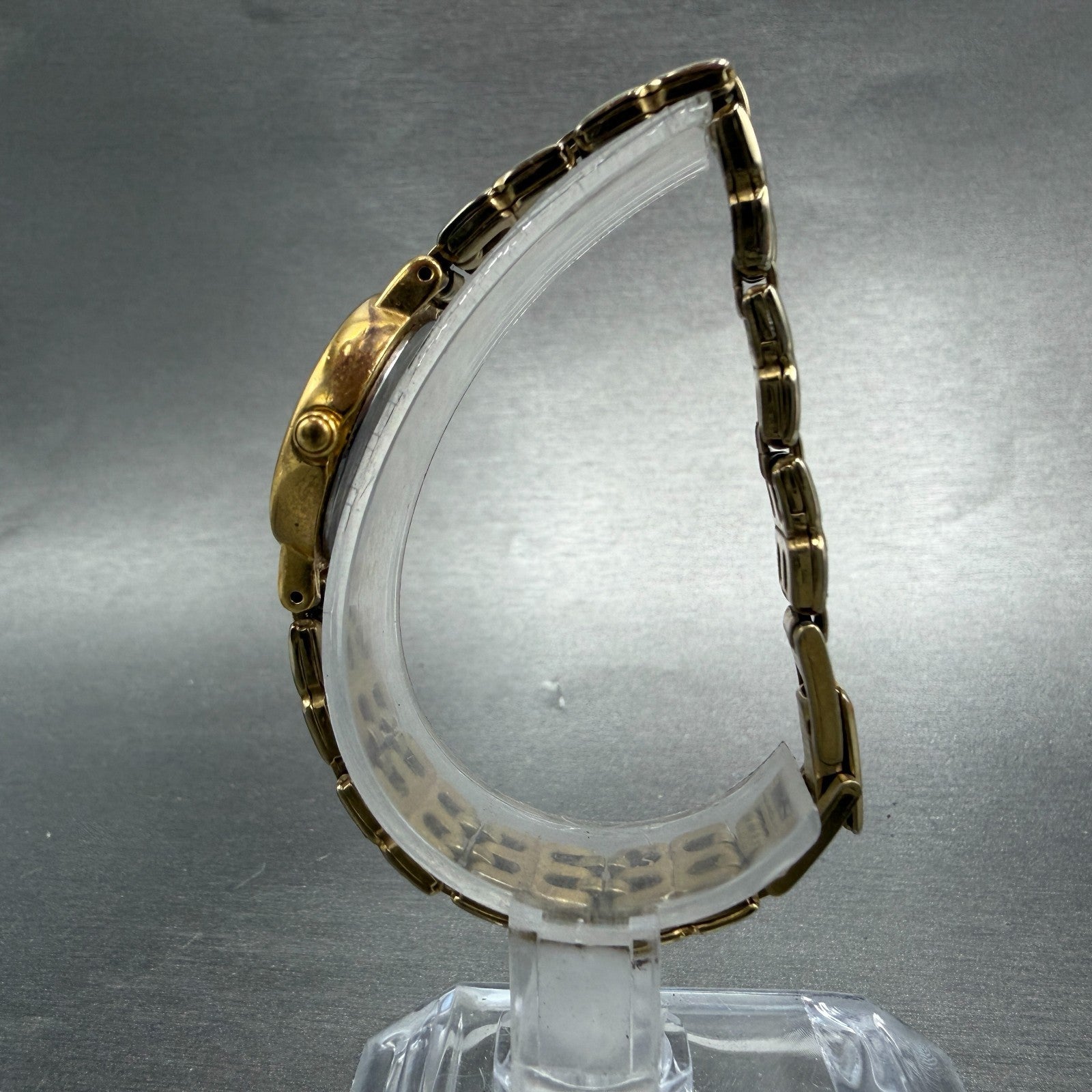 Seiko Watch Women 21mm Champagne Dial Gold Tone Round 1N00-1E09 New Battery BD76