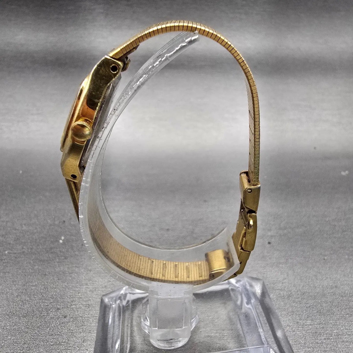 Citizen CQ Watch Women 17mm Black Dial Gold Tone Oval 3220-S09150 New Battery6