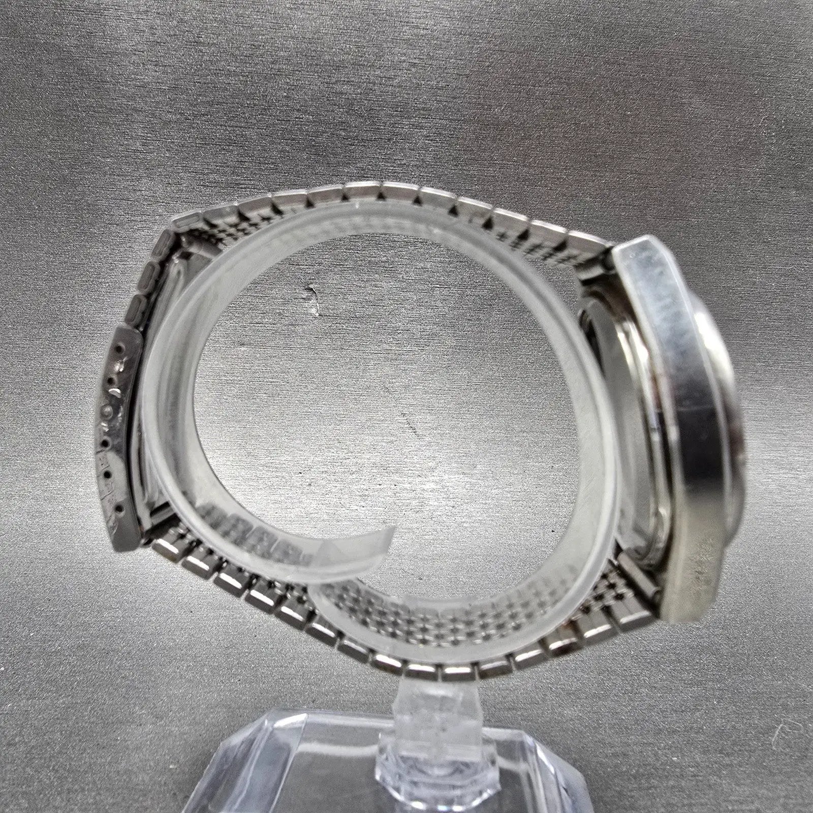 Seiko King Quartz Watch Men 36mm White Dial Silver Tone Daydate 4823-8130 PARTS9