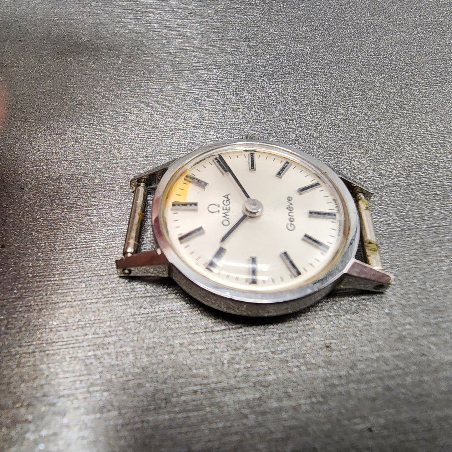 Omega Geneve Watch Women 20mm Silver Dial Steel Round Manual 511.0451 PARTS4