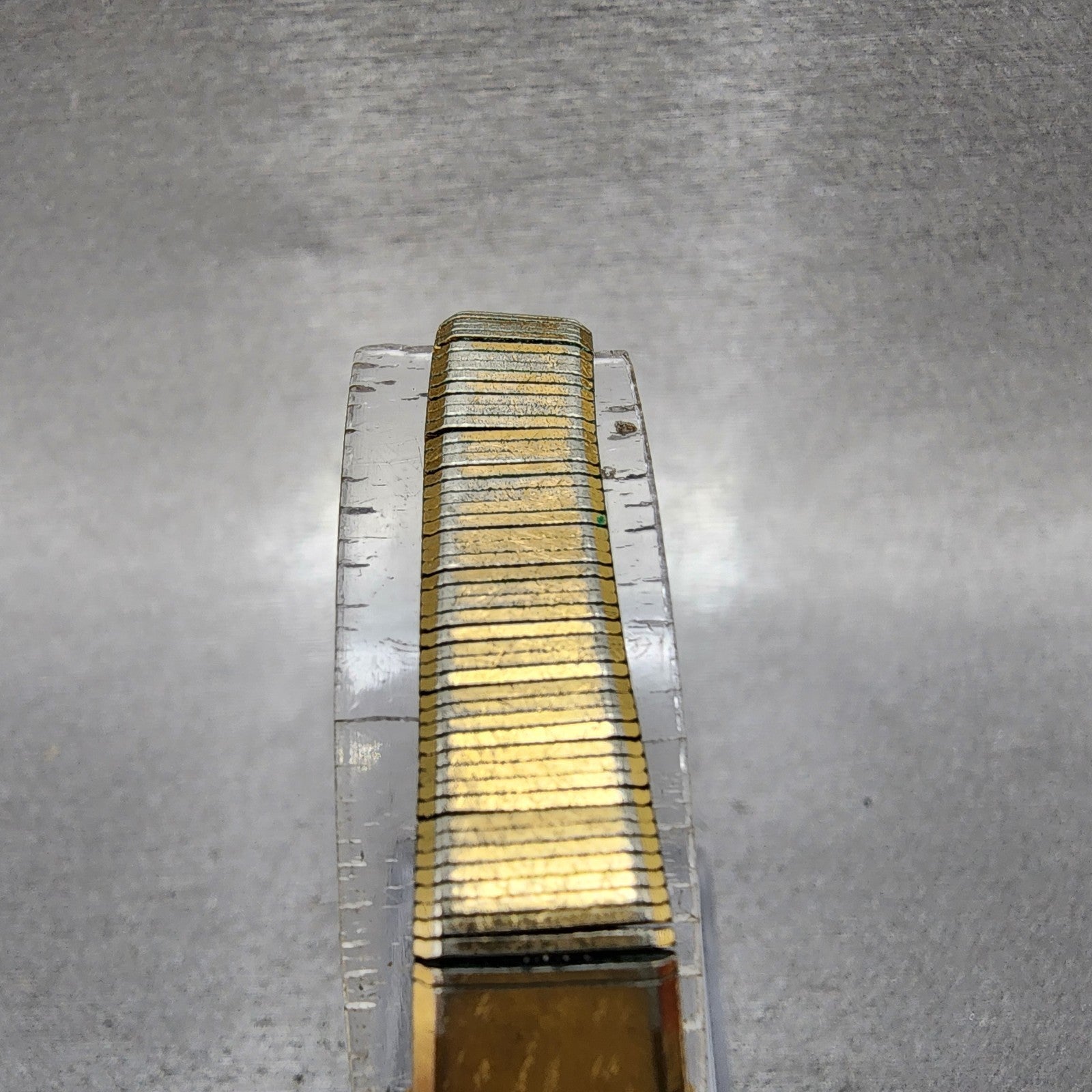VTG Seiko Watch Women 12mm Gold Dial Gold Tone Rectangle 13205049 New Battery4