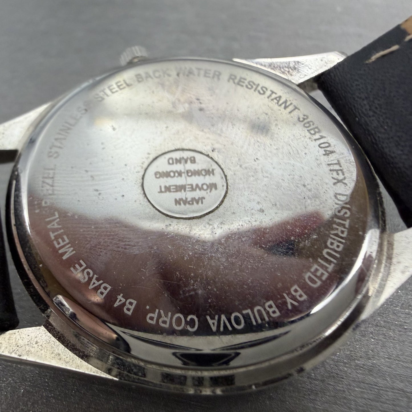 Bulova TFX Watch Men 39mm White Dial Silver Tone Date Round New Battery 36B1049