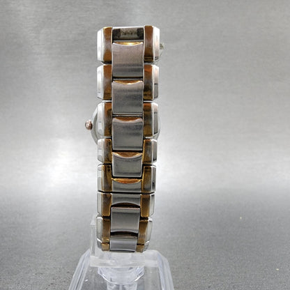 Bulova Watch Women 26mm Silver Dial Two Tone Round  98L153 New Battery8