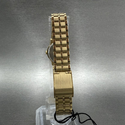 Seiko Watch Women 19mm White Dial Gold Tone Round V4010099 New Batt NOS W/Box7
