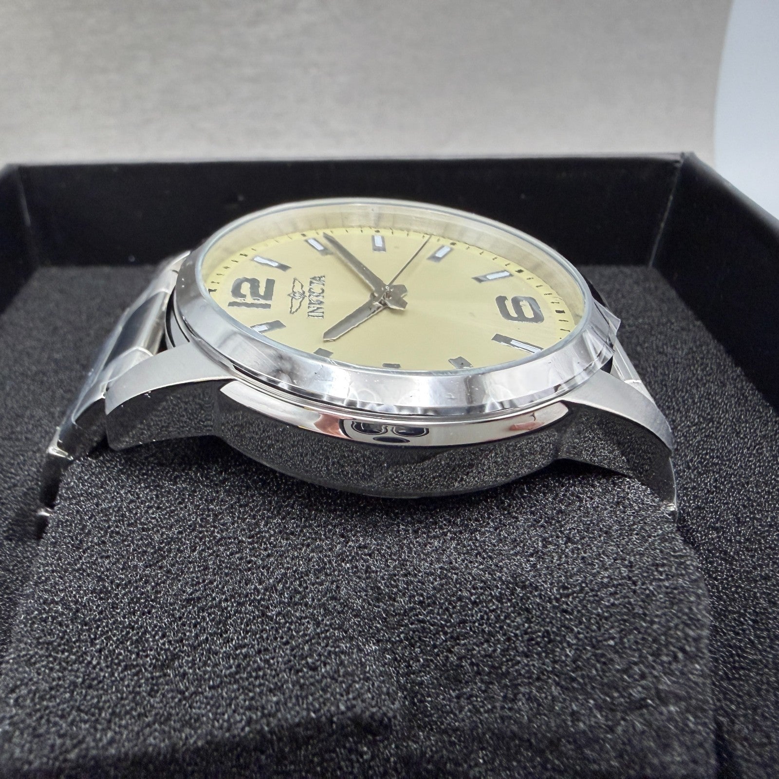 Invicta Celestial Watch Men 43mm Cream Dial Silver Round Bracelet 484923