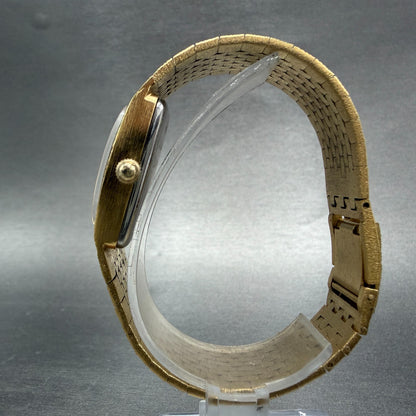 Wittnauer Watch Women 24mm Gold Dial Gold Tone Oval Diamond Markers New Battery6