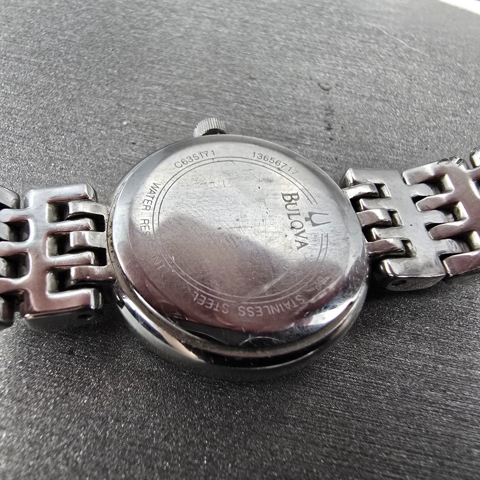 Bulova Watch Women 24mm MOP Dial Silver Tone Round READ!!!!!! 96R150 New Battery10