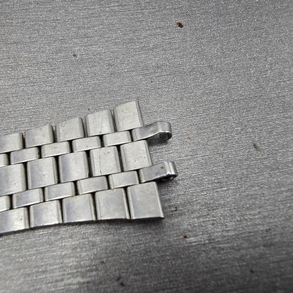 Seiko SQ Bracelet 20mm Stainless Steel Silver Tone Tri Folding Clasp VTG 610506