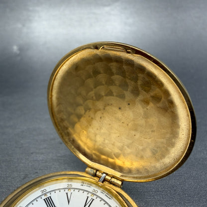 Seiko Alba Success Pocket Watch Men 42mm White Dial Gold Tone V301-0010 New Batt5