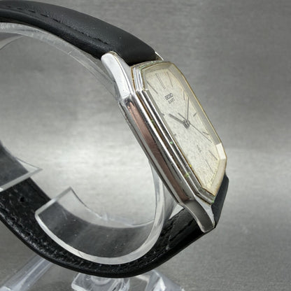 Seiko Tank Watch Men 27mm Silver Dial Silver Tone 64315150 New Battery3