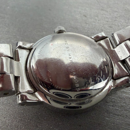 Marc By Marc Jacobs Watch Women 26mm Silver Dial Steel Round MBM3146 New Battery10