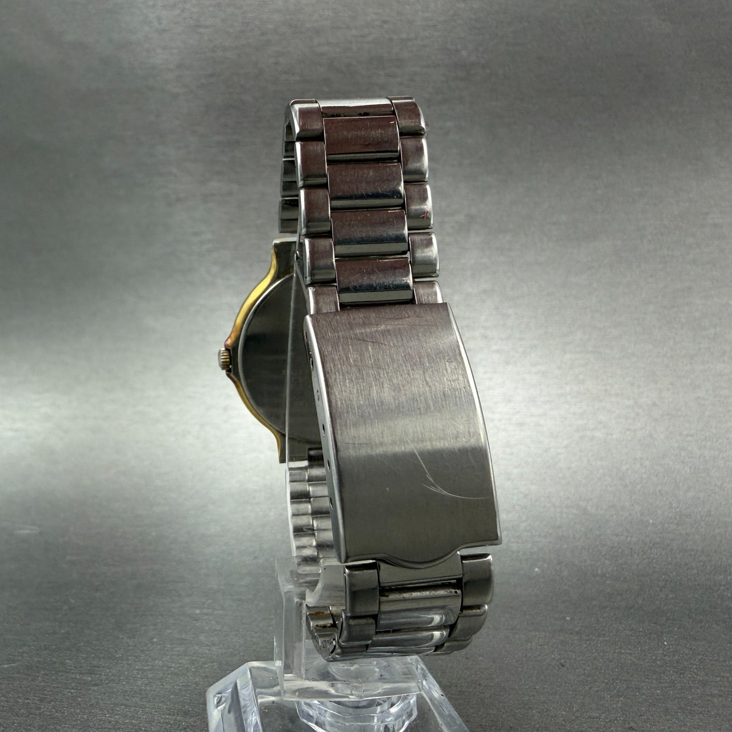 Seiko Spirit Watch Unisex 32mm Gray Dial Two Tone Round 5E31-6C30 New Battery7