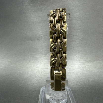 Citizen Tank Watch Women 13mm MOP Dial Gold Tone Rectangle 5421-S029023 New Batt7