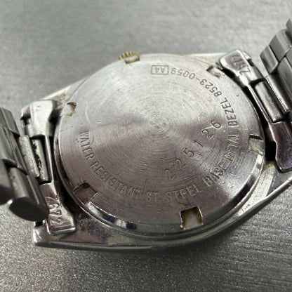 Seiko SQ Watch Women 25mm Silver Dial Two Tone Daydate Round 8523-0059 New Batte9